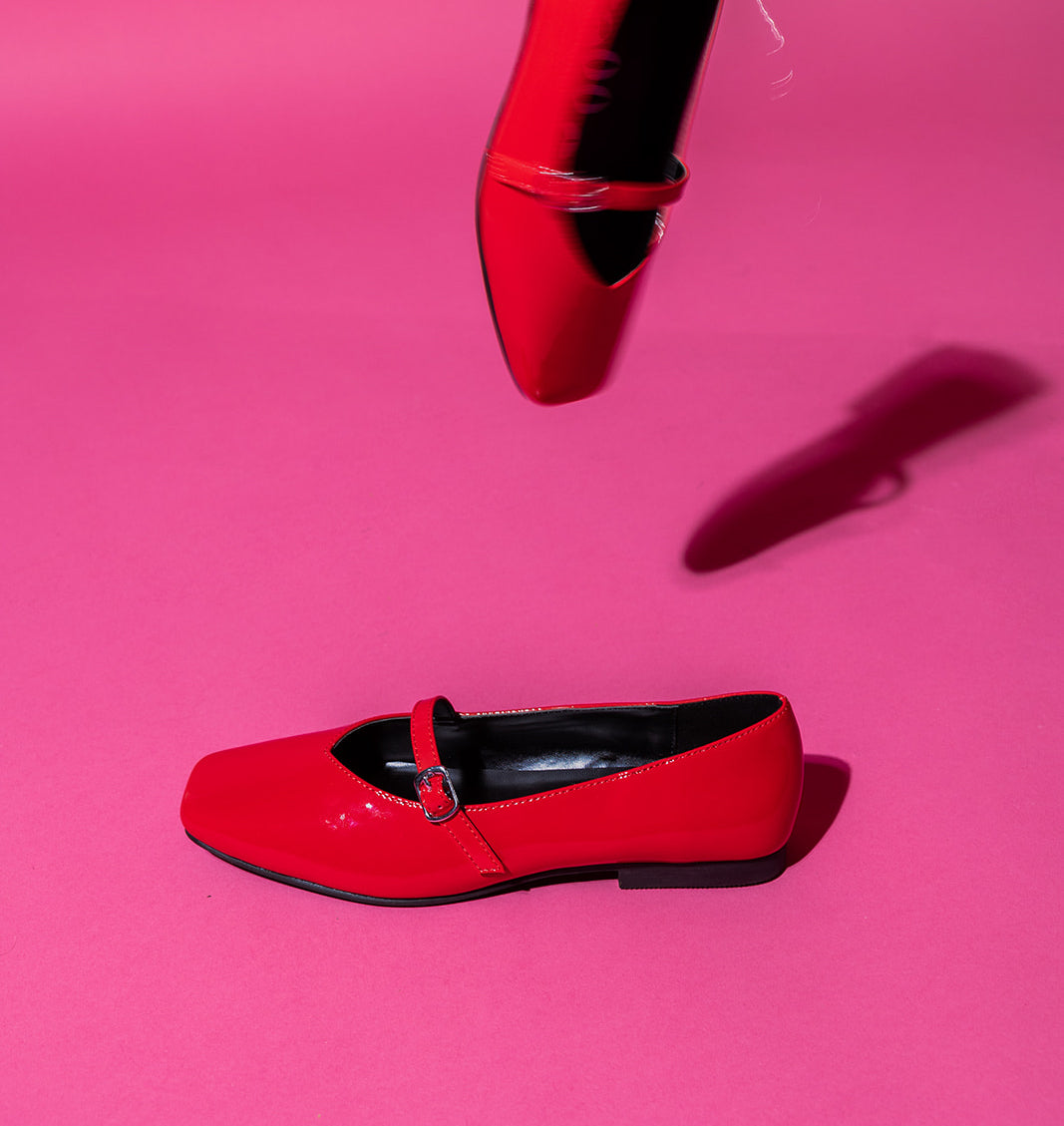 Ballerines Johane rouge