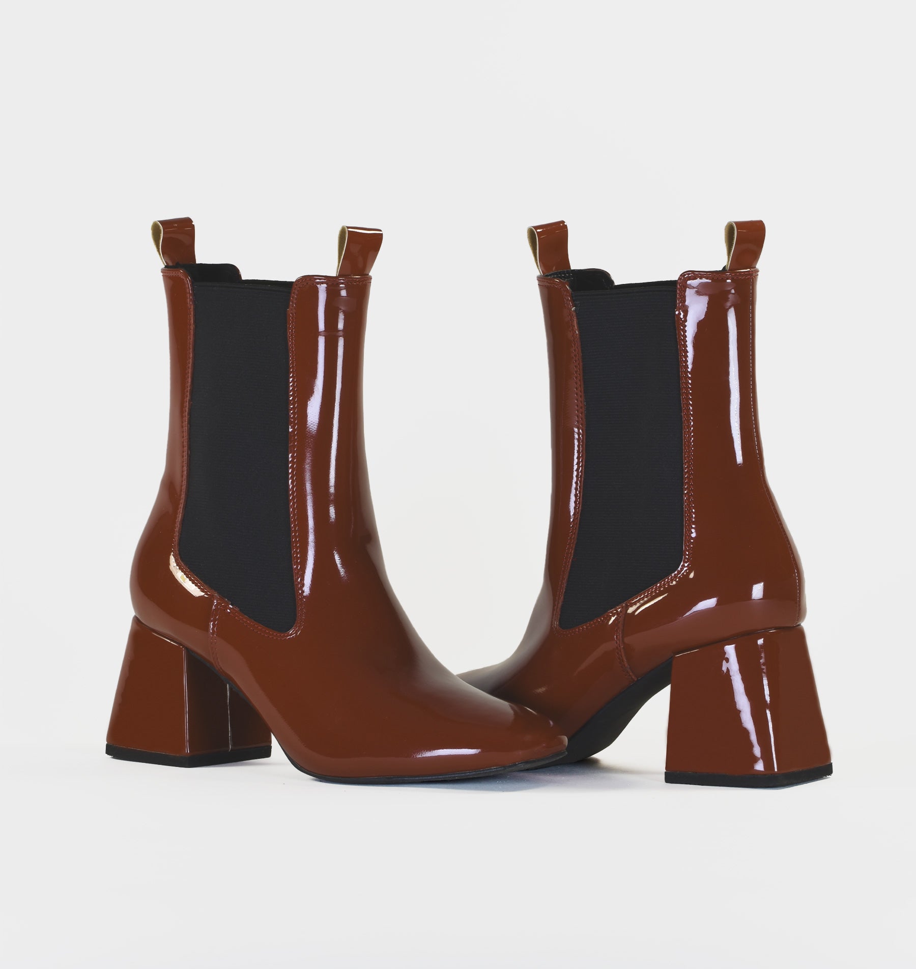 Bottines Nicole cognac